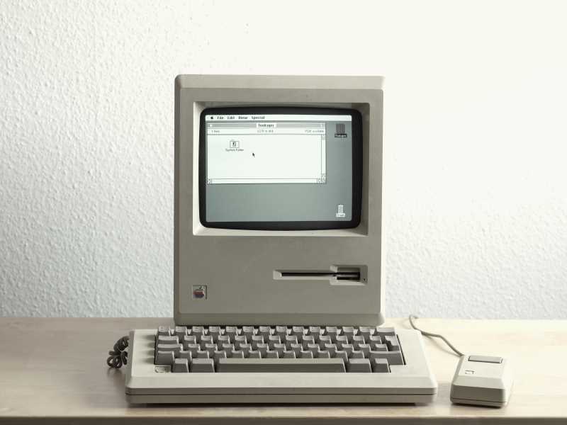 Gammel versjon av Apples Mac.